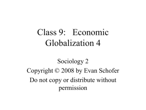 Class 9: Economic Globalization 4