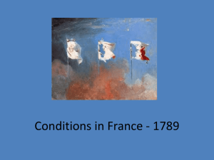 Conditions in France - 1789