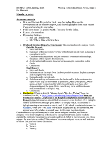 HUMAN 105H, Spring, 2015 Week 4 (Thursday) Class Notes, page