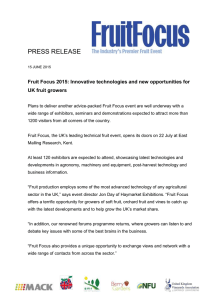 Fruit Focus 2015 - East Malling Research