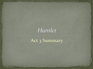 Summary Powerpoint of Act III