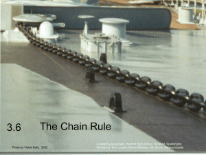 Chain Rule - Mrs. Luskin @ Dover