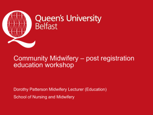 Community Midwifery – post registration education workshop