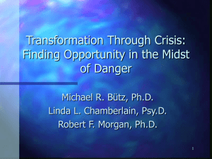 Transformation Through Crisis: Finding