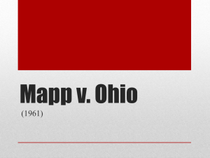 Mapp v. Ohio - annemccanless