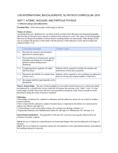 LHS-International Baccalaureate: SL-PHYSICS Curriculum