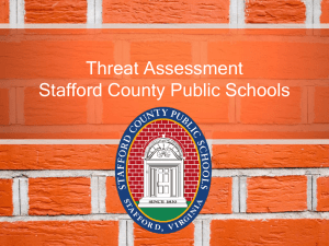 Threat Assessment - Stafford County Public Schools