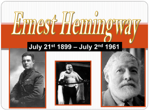 Hemingway Notes