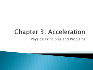 Chapter 3: Acceleration