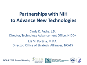 Partnerships with NIH