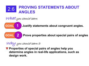 proving statements about angles