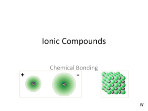 III. Ionic Compounds