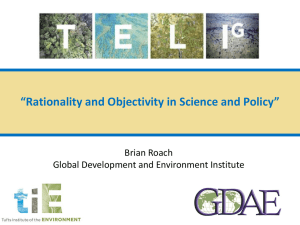 Rationality and Objectivity in Science and Policy