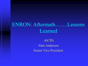 The Enron Audit Case by Alan Anderson, AICPA