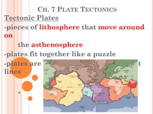 Ch. 7 Plate Tectonics