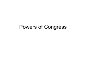 Powers of Congress