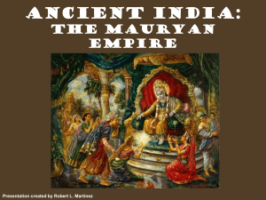 Ancient India: The Mauryan Empire