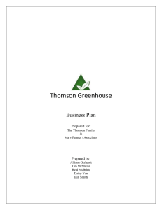 Thompson Greenhouse - Edwards School of Business