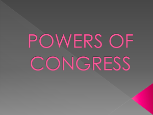 powers of congress - Polk School District