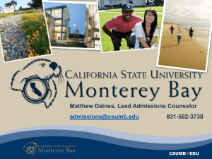 Monterey Bay - The California State University