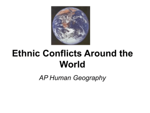 Ethnic Conflicts Around the World