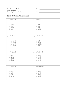 Integrated Math 1