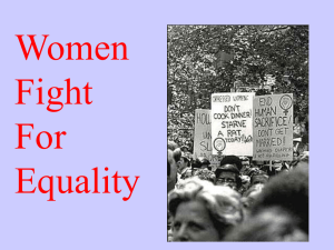 Women's Rights Movement - Streetsboro City Schools