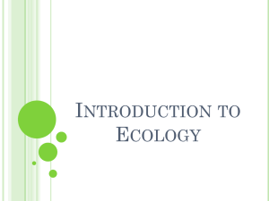 what is ecology?