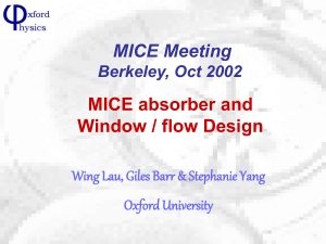 MICE Absorber Window and Flow Design