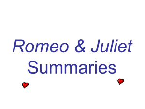 Romeo & Juliet Summaries