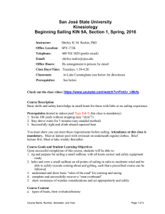 Beginning Sailing Course Syllabus [PDF]