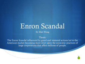Enron Scandal - APUSHPeriod3