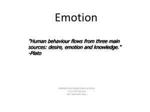TOK Emotion activities