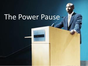 The Power Pause