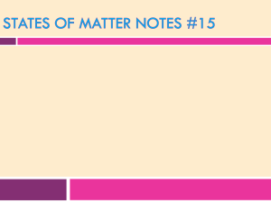 States of Matter Notes #8 p. 102