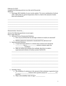 February 24, 2015 Complete the following and turn in at the end of