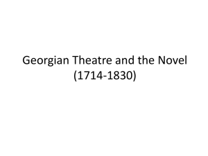 Georgian Theatre and the Novel