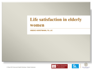 Life satisfaction in elderly women (vnd.openxmlformats