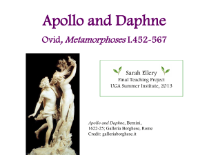 Ovid's Apollo and Daphne