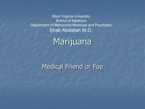 Marijuana - Association for Academic Psychiatry