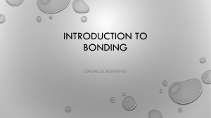 Introduction to Bonding - Mater Academy Lakes High School