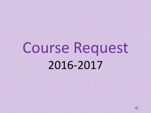 Course Requests