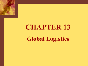 Global Logistics - supply chain research