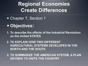 Regional Economies Create Differences