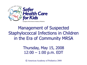 MRSA - American Academy of Pediatrics