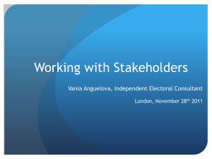 Working with Stakeholders - Professional Certificate in Management