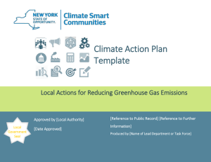 Climate Action Plan Template - Capital District Regional Planning