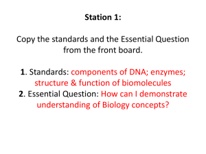 Station 1: Draw the nucleotide below and then label the three parts.