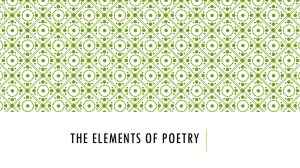 The elements of poetry