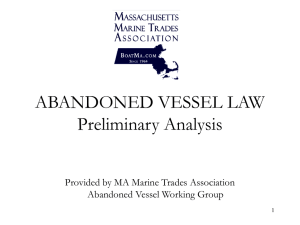 Abandoned Vessel Law Summary